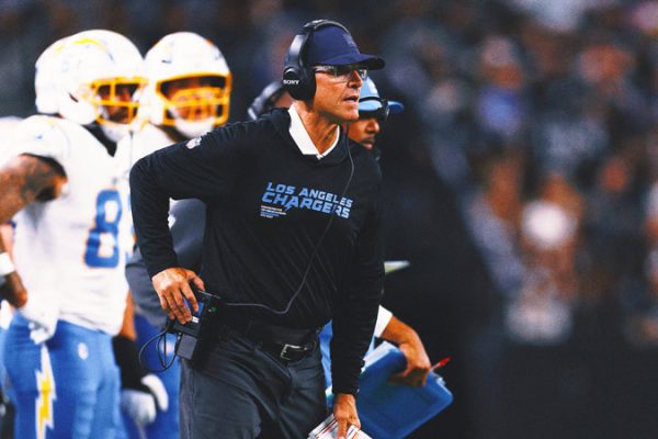 Colin Cowherd: Chargers HC Jim Harbaugh ‘Greatest Coach in History of Football’