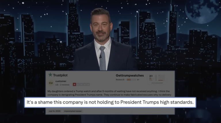 Jimmy Kimmel spends 2 minutes mocking Trumps watches