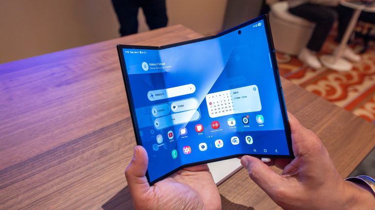 Samsung First Look: See the Galaxy Z TriFold up close in this CES 2026 video